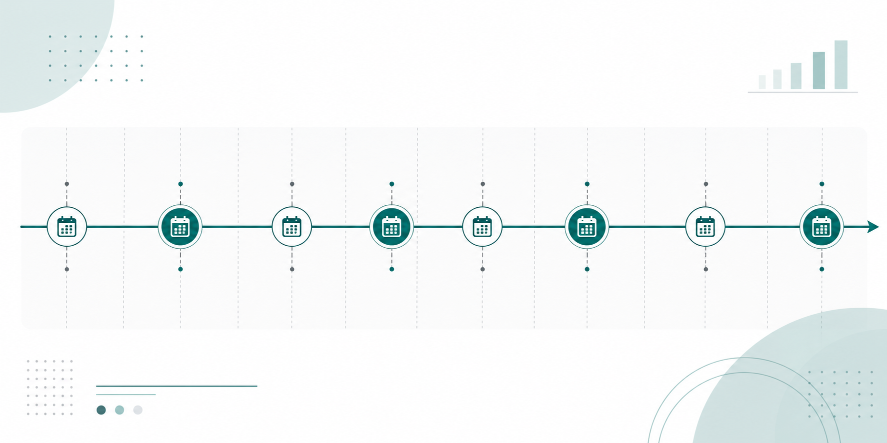Infographic of the 2026 FOMC meeting schedule with rate-decision markers